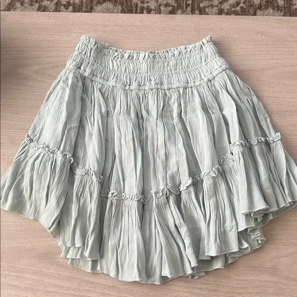 FREE PEOPLE Soft Blue Ruffled Set - Picture 7 of 8